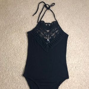 Crochet ribbed bodysuit